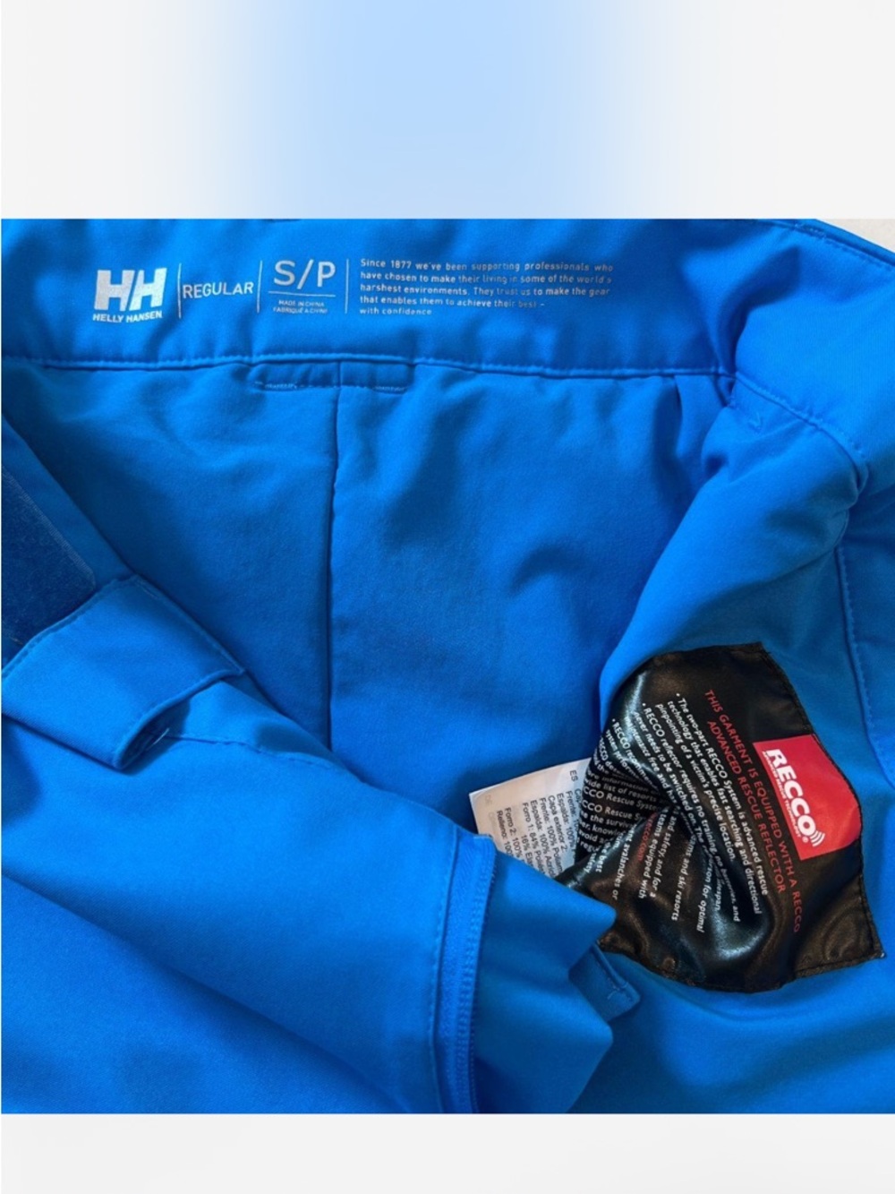 Helly Hansen Womens Small Primaloft Recco Insulated Ski Pants Blue Snow Size S - Picture 5 of 5